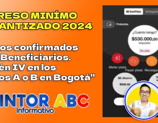 Ingreso Mínimo Garantizado 2024: Pagos confirmados para Beneficiarios - Sisbén IV en los grupos A o B en Bogotá