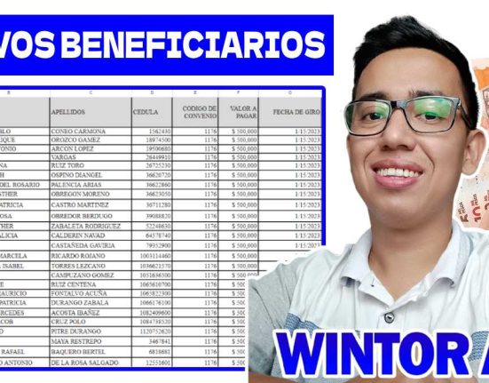 Wintor ABC: Listados de Nuevos Beneficiarios de 500 mil pesos Colombianos
